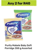 Purity Mabele Baby Soft Porridge Assorted-For 2 x 350g