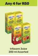Infacare Juice Assorted-For 4 x 200ml