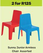 Sunny Junior Armless Chair Assorted-For 2