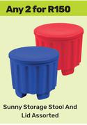 Sunny Storage Stool And Lid Assorted-For Any 2