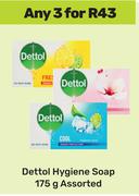 Dettol Hygiene Soap Assorted-For Any 3 x 175g