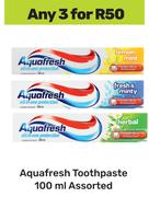 Aquafresh Toothpaste Assorted-For Any 3 x 100ml