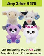 20cm Sitting Plush Or Coco Surprise Plush Cones Assorted-For Any 2