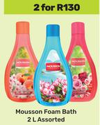 Mousson Foam Bath Assorted-For 2 x  2Ltr
