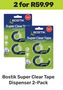 Bostik Super Clear Tape Dispenser -For 2 x 2 Pack