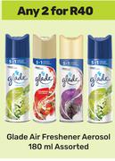 Glade Air Freshener Aerosol Assorted-For Any 2 x 180ml