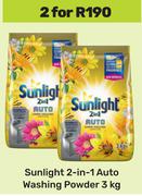 Sunlight 2-In-1 Auto Washing Powder For-2 x 3kg