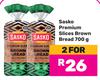 Sasko Premium Slices Brown Bread-For 2 x 700g