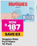 Huggies Baby Pure Wipes (12 Pack)-Each