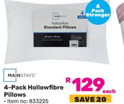 Mainstays 4-Pack Hollowfibre Pillows