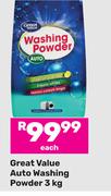 Great Value Auto Washing Powder-3kg