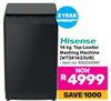 Hisense 14Kg Top Loader Washing Machine WT3K1423UB 850024081