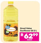 Great Value Sunflower Oil-2L