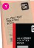 Pen + Gear 72 Page A4 Exercise Books Feint & Margin 667732