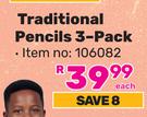 Staedtler Traditional Pencils (3 Pack) 106082-Each