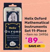 Helix Oxfort Mathematical Instruments Set (11 Piece) 34956