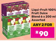 Liqui Fruit 100% Fruit Juice Blend Assorted-For 2 x 6 x 200ml