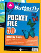 Butterfly A4 Pocket File (50 Page) 680230