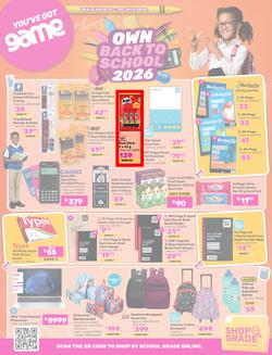 Game : Own Back To School 2026 (07 July - 28 July 2026), page 1