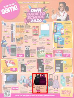 Game : Own Back To School 2026 (07 July - 28 July 2026), page 1