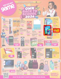 Game : Own Back To School 2026 (07 July - 28 July 2026), page 1
