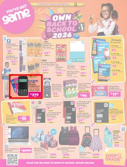 Game : Own Back To School 2026 (07 July - 28 July 2026), page 1