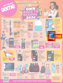 Game : Own Back To School 2026 (07 July - 28 July 2026), page 1