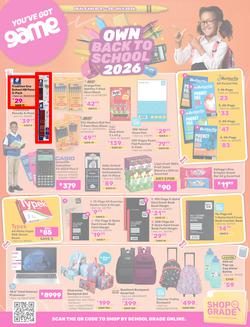 Game : Own Back To School 2026 (07 July - 28 July 2026), page 1