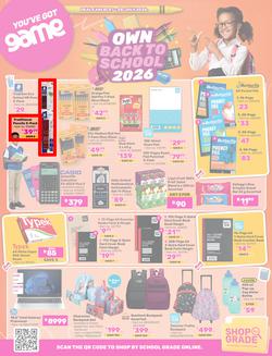 Game : Own Back To School 2026 (07 July - 28 July 2026), page 1