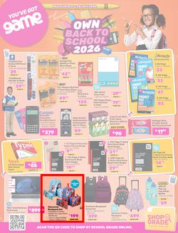 Game : Own Back To School 2026 (07 July - 28 July 2026), page 1