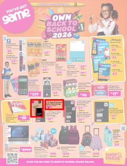 Game : Own Back To School 2026 (07 July - 28 July 2026), page 1