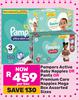 Pampers Active Baby Nappies Or Pants Or Premium Care Nappies Mega Box (Assorted Sizes)-Per Box