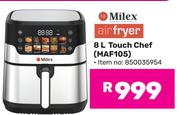 Milex 8Ltr Airfryer Touch Chef MAF105