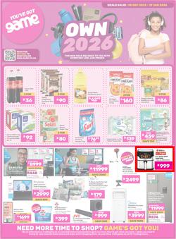 Game : Own 2026 (30 December 2025 - 19 January 2026), page 1