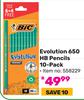 Bic Evolution 650 HB Pencils (10 Pack) 558229