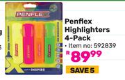 Penflex Highlighters (4 Pack) 592839