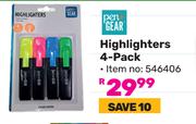 Pen + Gear Highlighters (4 Pack) 546406