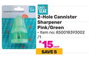 Pen + Gear 2 Hole Canister Sharpener Pink/Green 850018393002/1