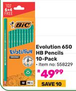 Bic Evolution 650 HB Pencils (10 Pack) 558229