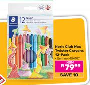 Staedtler Noris Club Wax Twister Crayons (12 Pack) 454107