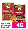 Bull Brand Mince Assorted-For 2 x 400g