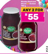 Rhodes Beetroot Sliced Or Grated-For 2 x 780g