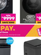 Defy 496Ltr Side-By-Side Black Glassdoor Freezer Fridge DFF456