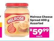 Melrose Cheese Spread Assorted-400g
