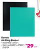 Donau A4 Ring Binder 850014374001/03/04-Each