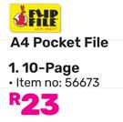 Flip File A4 Pocket File 10 Page 56673