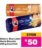 Bakers Blue Label Marie Biscuits Assorted-For 3 x 200g