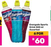Energade Sports Drink Assorted-For 6 x 500ml