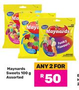 Maynards Sweets Assorted-For 2 x 100g