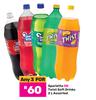 Sparletta Or Twist Soft Drinks Assorted-For 3 x 2L